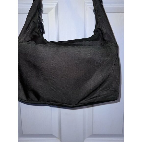 COACH Neoprene Nylon Dark Green Leather Handle Satchel Handbag - Picture 3 of 16